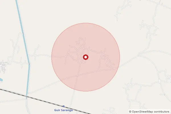 Map showing approximate area covered by Pincode 713423 — Amila Bo, Purba Bardhaman