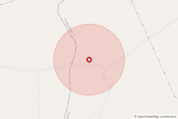 Map showing approximate area covered by Pincode 713515 — Nowpara Bo, Purba Bardhaman