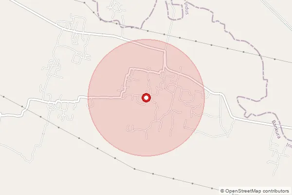 Map showing approximate area covered by Pincode 713519 — Dupsa Bo, Purba Bardhaman