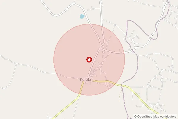 Map showing approximate area covered by Pincode 721135 — Laudaha Bo, Jhargram