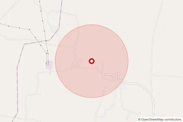 Map showing approximate area covered by Pincode 721222 — Agar Bo, Medinipur West