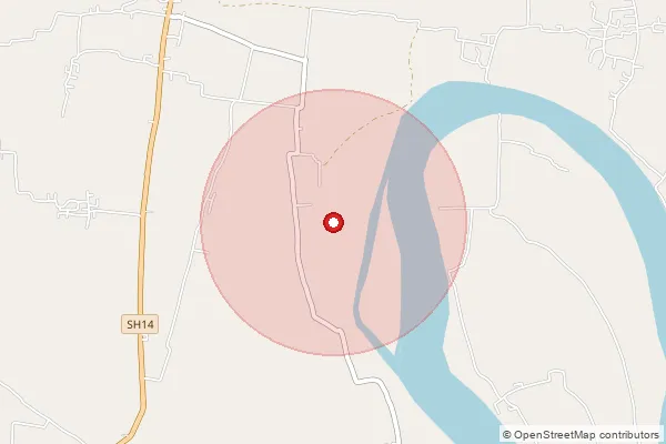 Map showing approximate area covered by Pincode 721304 — Dharenda Bo, Medinipur West