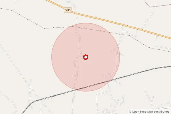 Map showing approximate area covered by Pincode 721401 — Contai Ho, Medinipur East