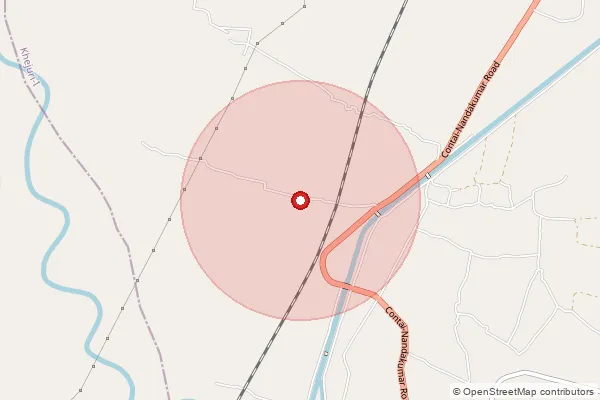 Map showing approximate area covered by Pincode 721403 — Contai Bazar So, Medinipur East