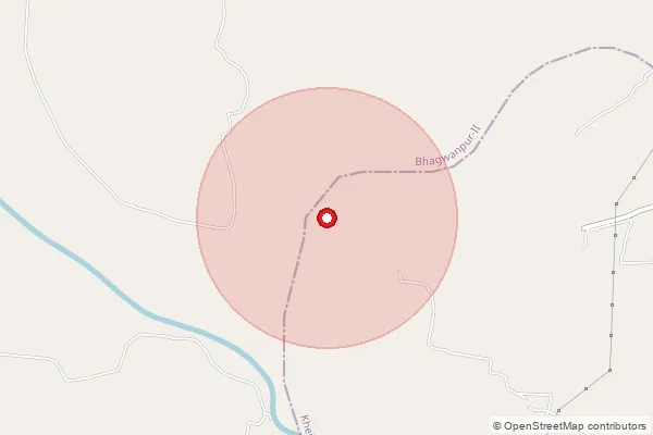 Map showing approximate area covered by Pincode 721430 — Bansgora Bazar Bo, Medinipur East