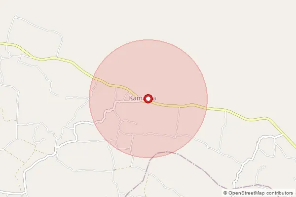 Map showing approximate area covered by Pincode 721432 — Baharganj Bo, Medinipur East