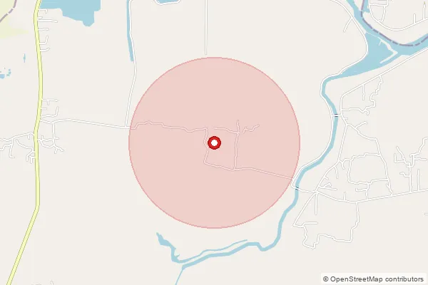 Map showing approximate area covered by Pincode 721439 — Amarpur Bo, Medinipur East