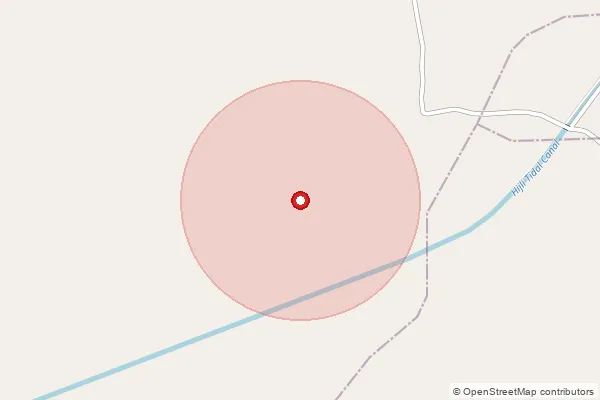 Map showing approximate area covered by Pincode 721452 — Bhajachauli Bo, Medinipur East