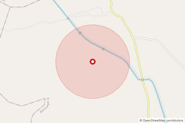 Map showing approximate area covered by Pincode 721453 — Uttar Gobindapur Bo, Medinipur East