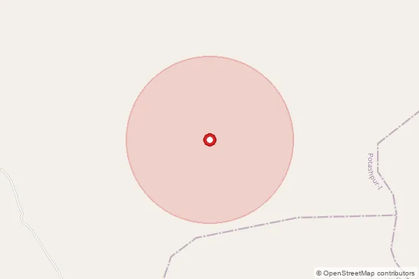 Map showing approximate area covered by Pincode 721454 — Alukaranbarh Bo, Medinipur East