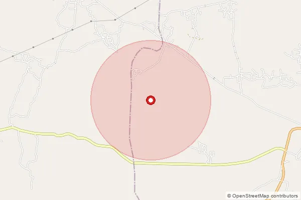 Map showing approximate area covered by Pincode 721633 — Atattar Bo, Medinipur East