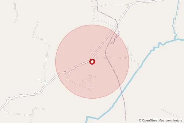 Map showing approximate area covered by Pincode 721638 — Gopinathpur So, Medinipur East