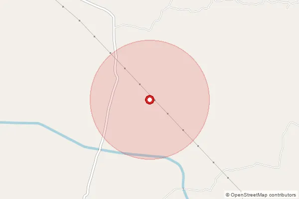 Map showing approximate area covered by Pincode 722141 — Balitha Bo, Bankura