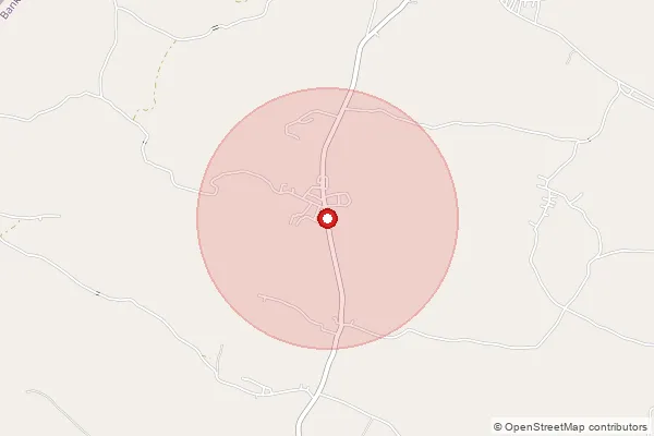 Map showing approximate area covered by Pincode 722158 — Saltora So, Bankura