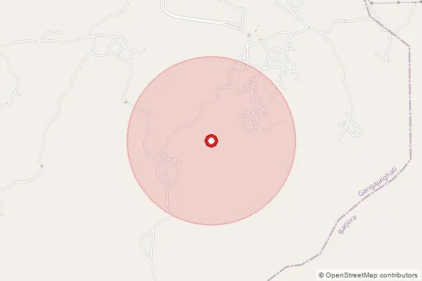 Map showing approximate area covered by Pincode 722164 — Morar Bo, Bankura