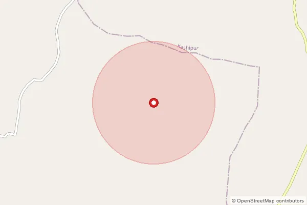 Map showing approximate area covered by Pincode 723104 — Sainik School So Puruliya, Purulia