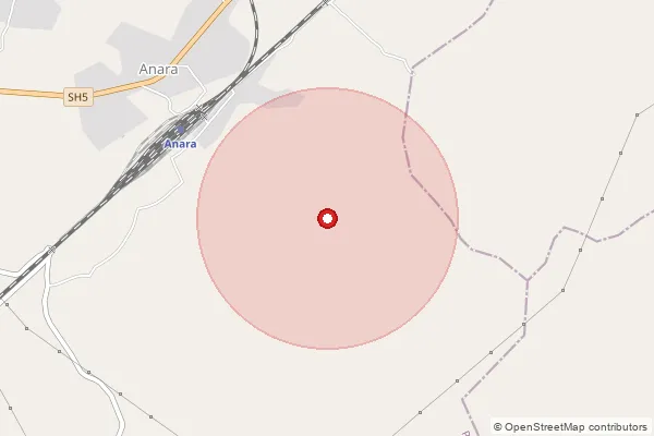 Map showing approximate area covered by Pincode 723126 — Chuna Bo, Purulia