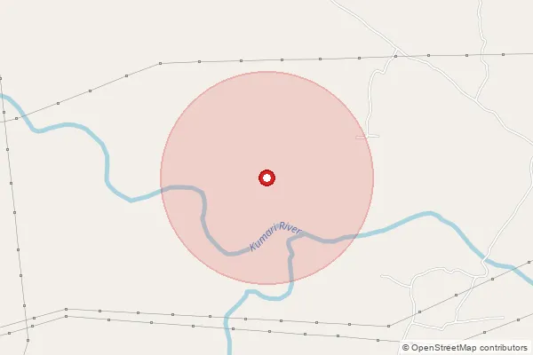 Map showing approximate area covered by Pincode 723127 — Badaldih Bo, Purulia
