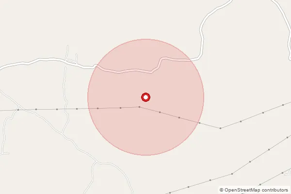 Map showing approximate area covered by Pincode 723128 — Bansa Bo, Purulia