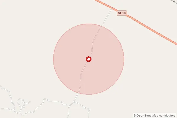 Map showing approximate area covered by Pincode 723149 — Belkuri Bo, Purulia