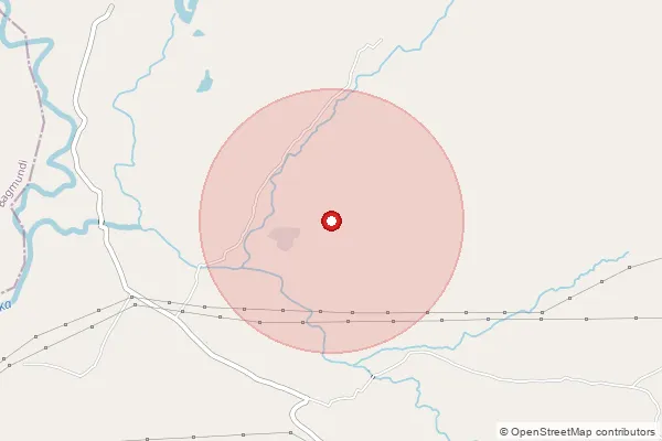 Map showing approximate area covered by Pincode 723153 — Bara Urma Bo, Purulia