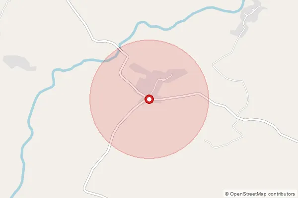 Map showing approximate area covered by Pincode 723154 — Hensla Bo, Purulia