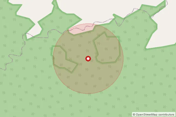 Map showing approximate area covered by Pincode 731129 — Damdama Bo, Birbhum