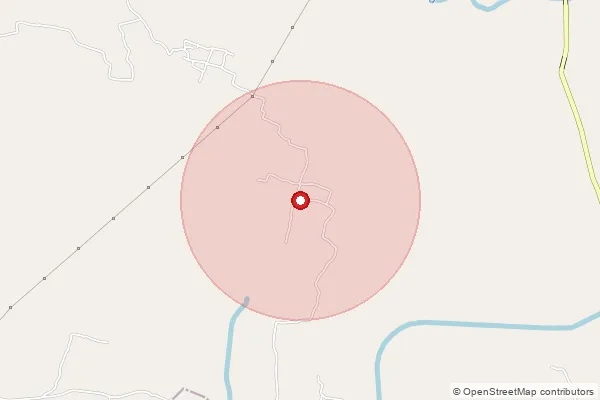 Map showing approximate area covered by Pincode 731202 — Kaluha Bo, Birbhum