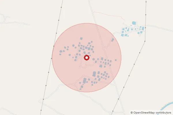 Map showing approximate area covered by Pincode 731243 — Harioka Bo, Birbhum