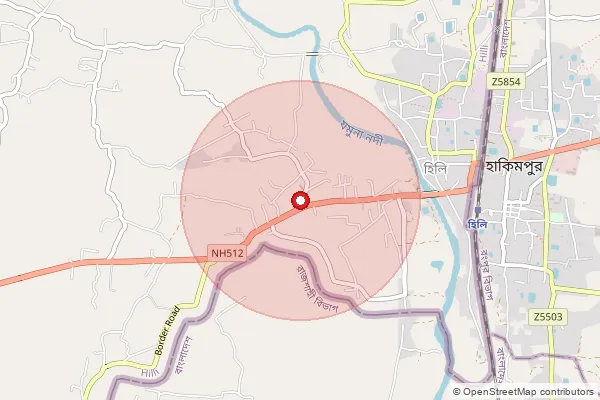 Map showing approximate area covered by Pincode 733126 — Fatepur Bo, Dinajpur Dakshin