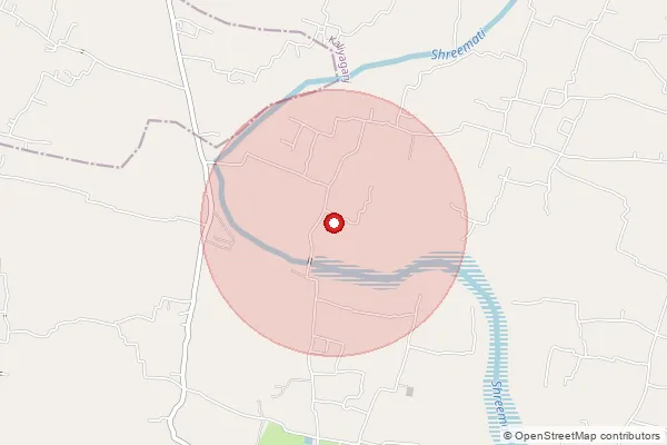 Map showing approximate area covered by Pincode 733129 — Bhelai Bo, Dinajpur Uttar