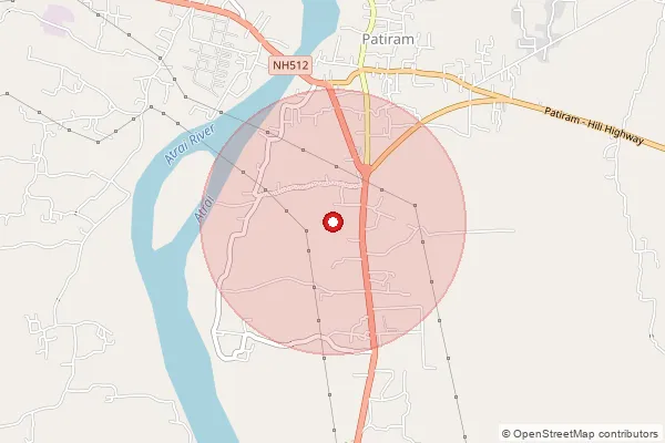 Map showing approximate area covered by Pincode 733133 — Gobindapur Bo, Dinajpur Dakshin