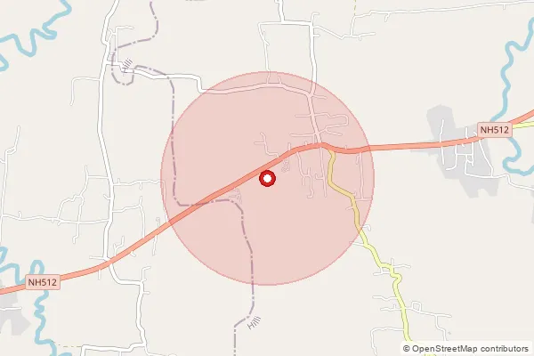 Map showing approximate area covered by Pincode 733145 — Gopalbati Bo, Dinajpur Dakshin