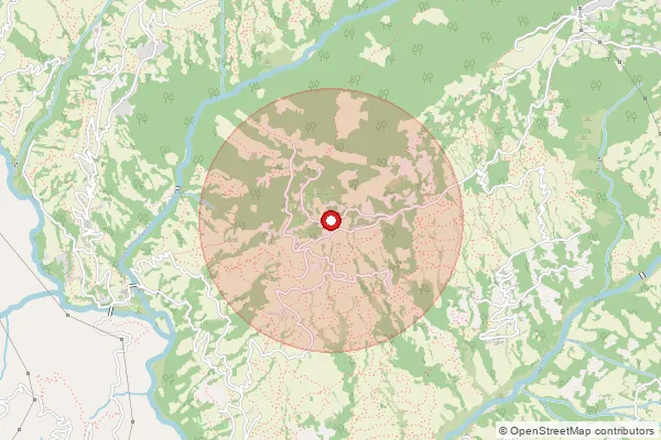 Map showing approximate area covered by Pincode 734011 — Kadamtala So Darjiling, Darjeeling
