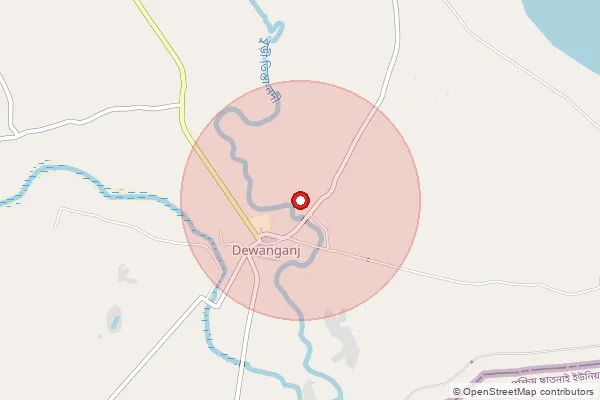 Map showing approximate area covered by Pincode 735122 — Boalmari Bo, Jalpaiguri