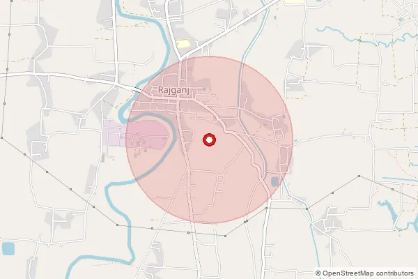 Map showing approximate area covered by Pincode 735134 — Fatapukur Bo, Jalpaiguri