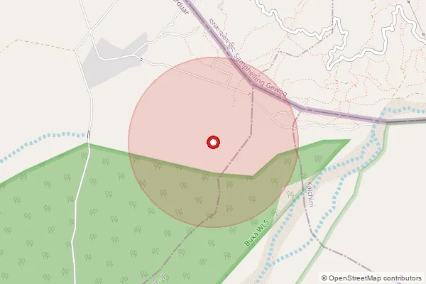 Map showing approximate area covered by Pincode 735208 — Dalshingpara So, Alipurduar
