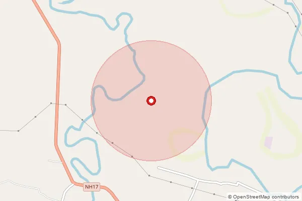 Map showing approximate area covered by Pincode 735211 — Atpukuria Nayahat Bo, Coochbehar