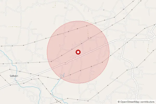 Map showing approximate area covered by Pincode 735226 — Panabasti So, Alipurduar