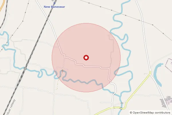 Map showing approximate area covered by Pincode 736133 — Ambari Bo, Coochbehar