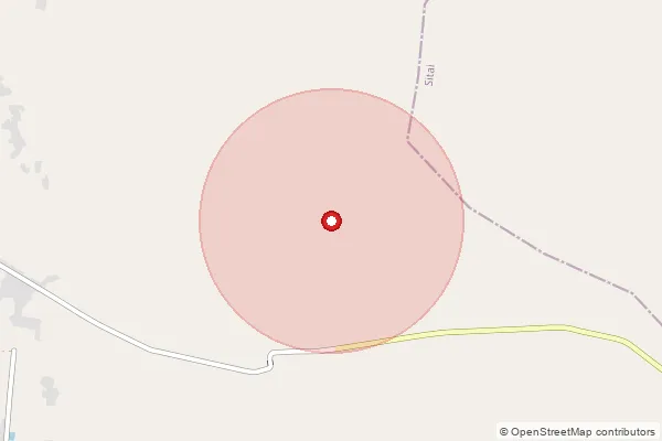 Map showing approximate area covered by Pincode 736158 — Purba Sitalkuchi Bo, Coochbehar