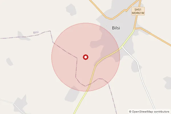 Map showing approximate area covered by Pincode 736160 — Andaran Fulbari Bo, Coochbehar
