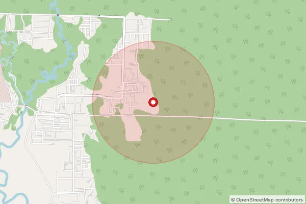 Map showing approximate area covered by Pincode 736167 — Chorekhata Bo, Coochbehar