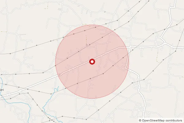 Map showing approximate area covered by Pincode 736205 — New Lands So, Alipurduar