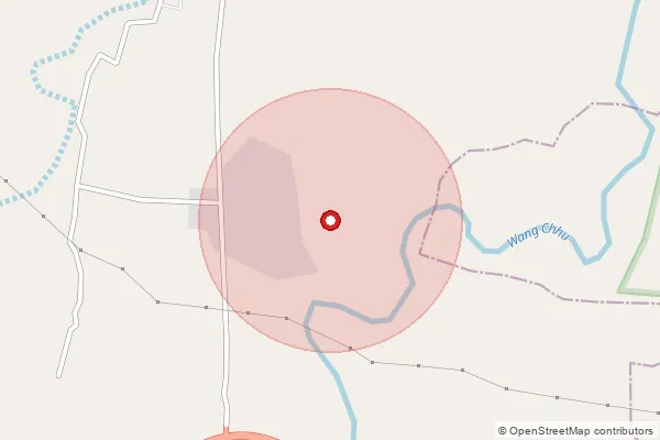 Map showing approximate area covered by Pincode 736206 — Baniadabri Bo, Alipurduar