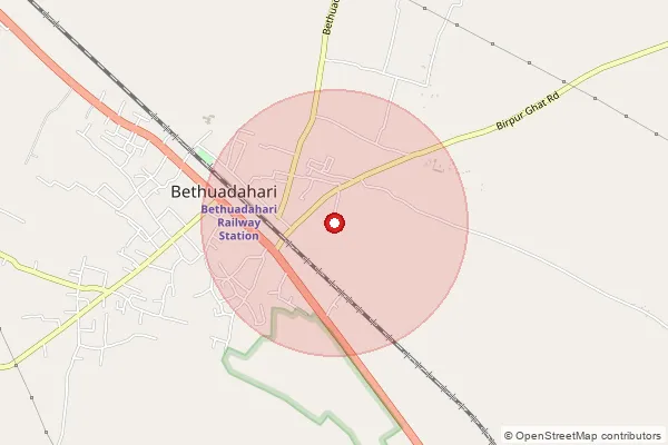 Map showing approximate area covered by Pincode 741126 — Bandbelgaon Bo, Nadia