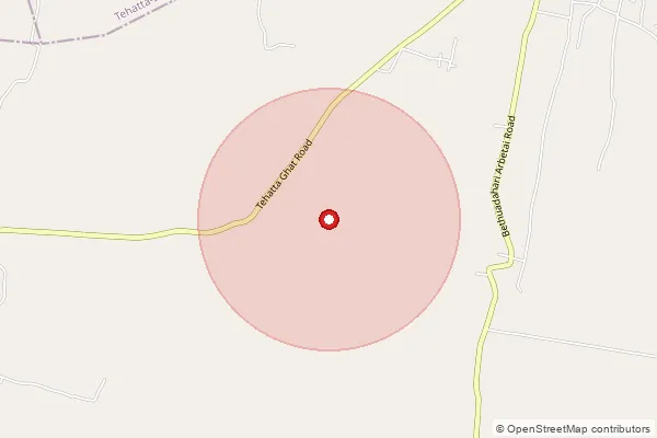 Map showing approximate area covered by Pincode 741137 — Arbetai Bo, Nadia