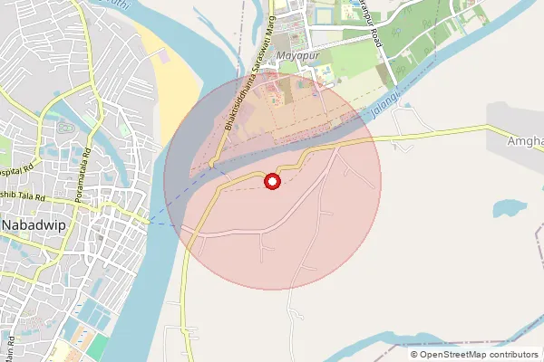 Map showing approximate area covered by Pincode 741315 — Swarupganj So, Nadia