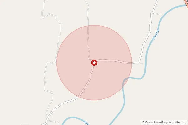 Map showing approximate area covered by Pincode 741505 — Gobindapur Bo, Nadia