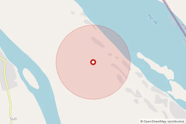 Map showing approximate area covered by Pincode 742137 — Kandi Ho, Murshidabad